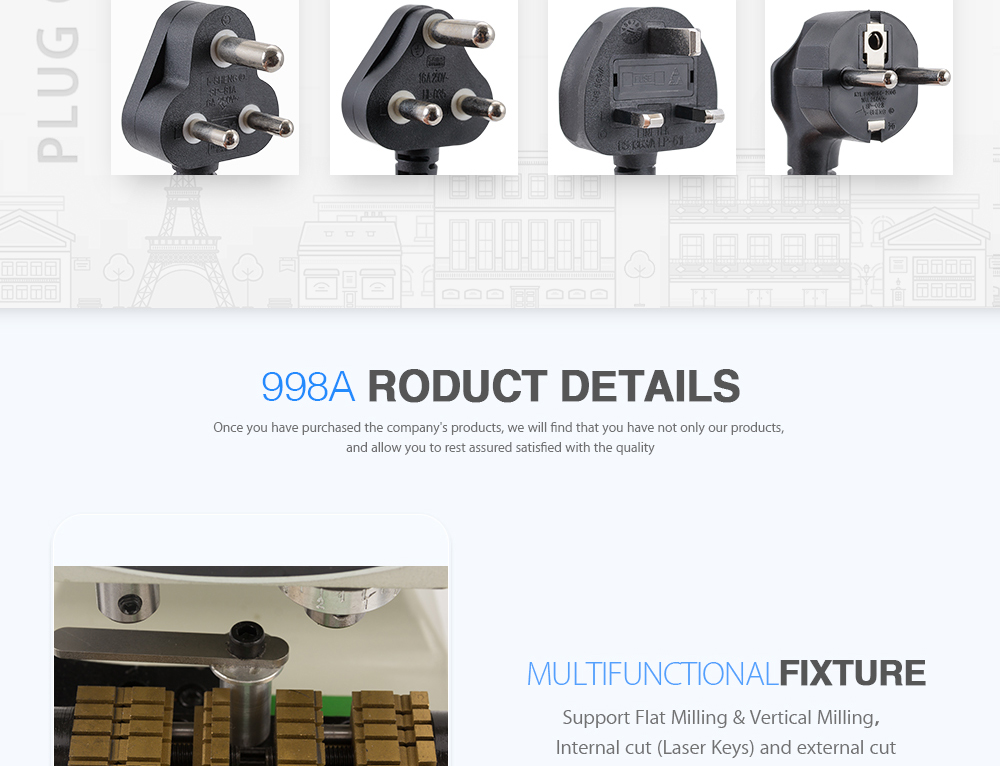 FUGONG 998A machine de coupe automatique clé 220V clé Dupli