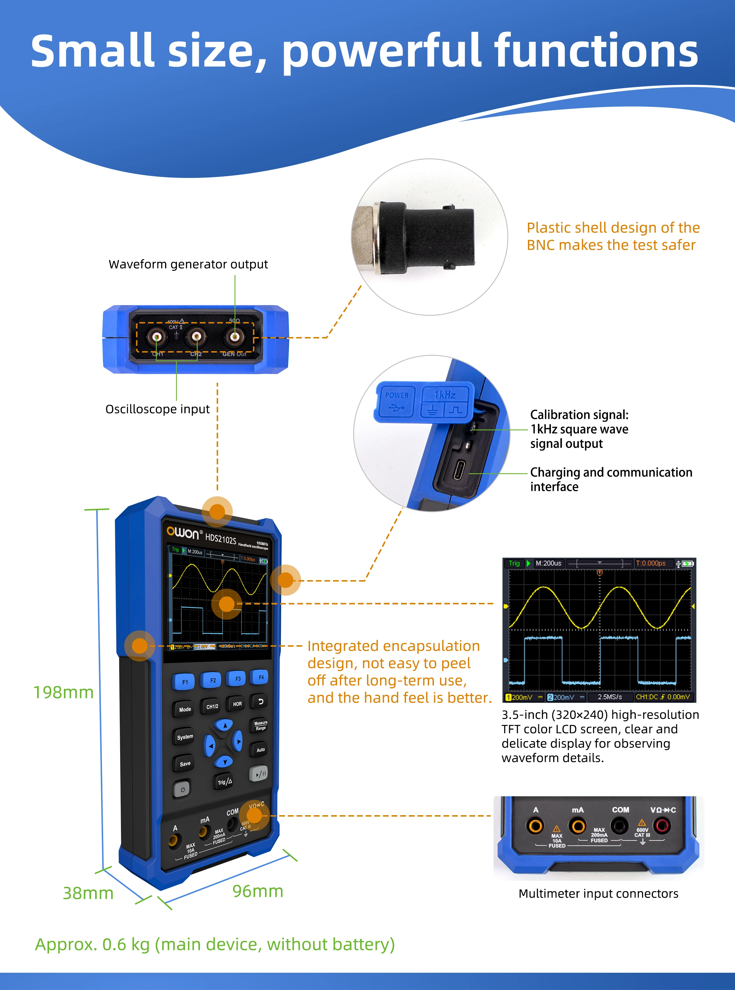 Oscilloscope num&eacute;rique portatif