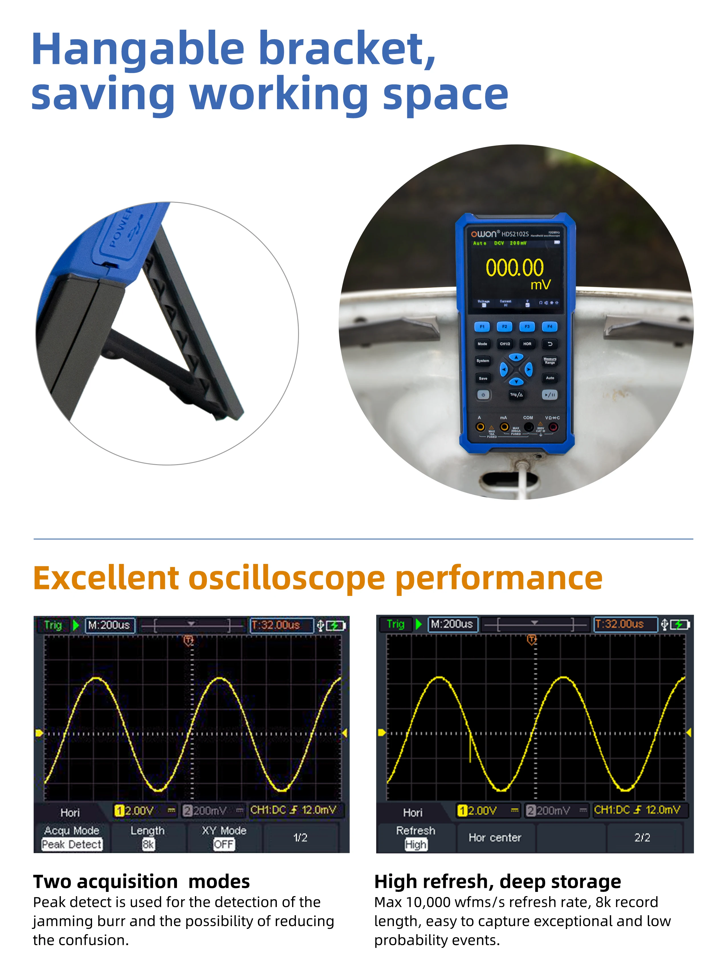 Oscilloscope num&eacute;rique portatif