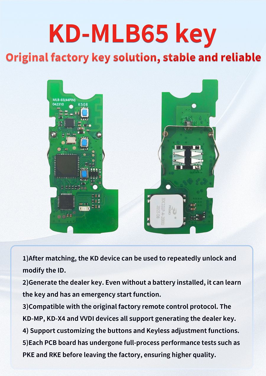 KEYDIY KD MLB65 Cl&eacute; PCB Board seulement