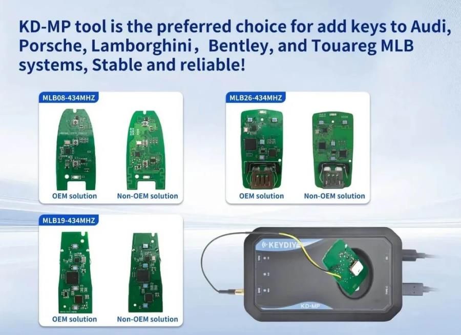 KeyDIY KD-MP MLB Outil pris en charge KeyDIY MLB Smart Keys