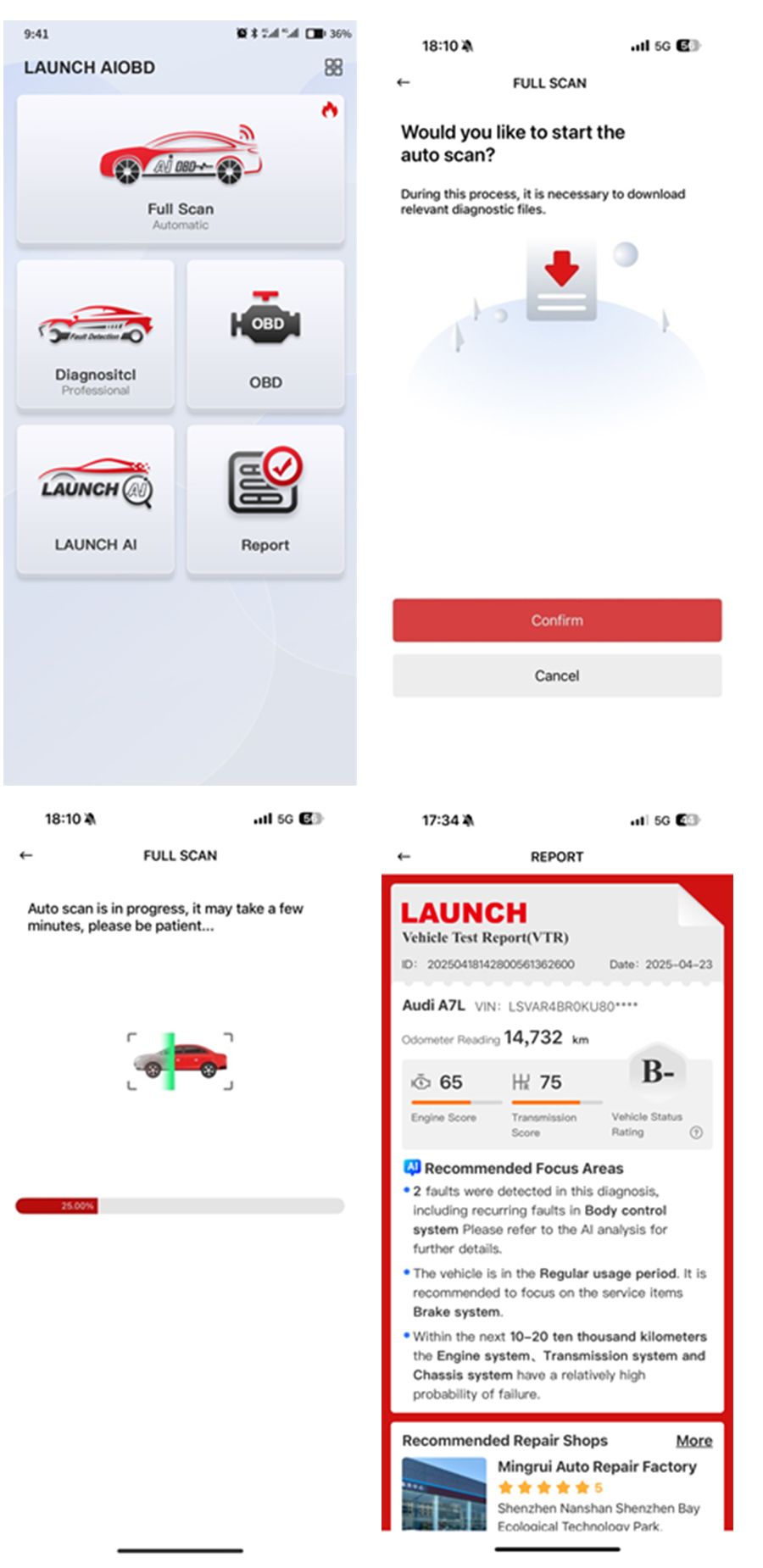 LAUNCH AIOBD Terminal de diagnostic automobile