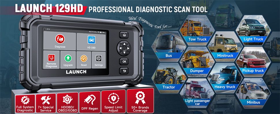 Lancement du scanner de camion lourd CRP129 HD