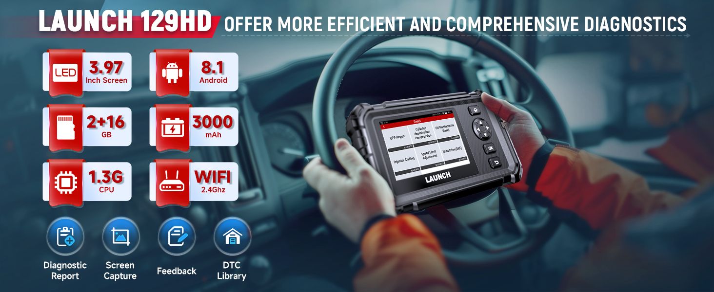 Lancement du scanner de camion lourd CRP129 HD