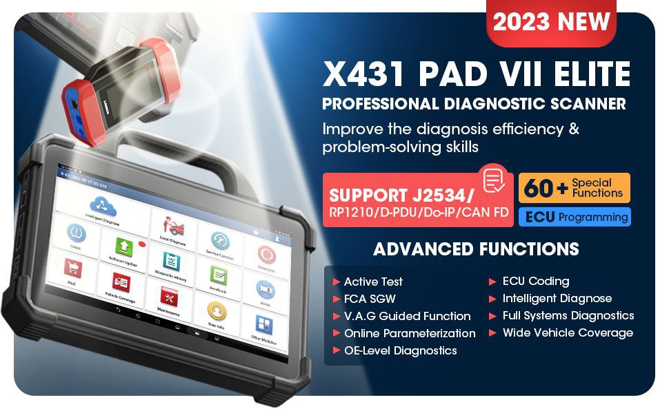 Launch X-431 PAD VII Elite Features