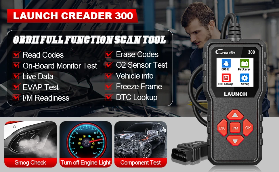 LANCHEZ X431 CR300 OBD2 scanner peut lecteur de code automatique 