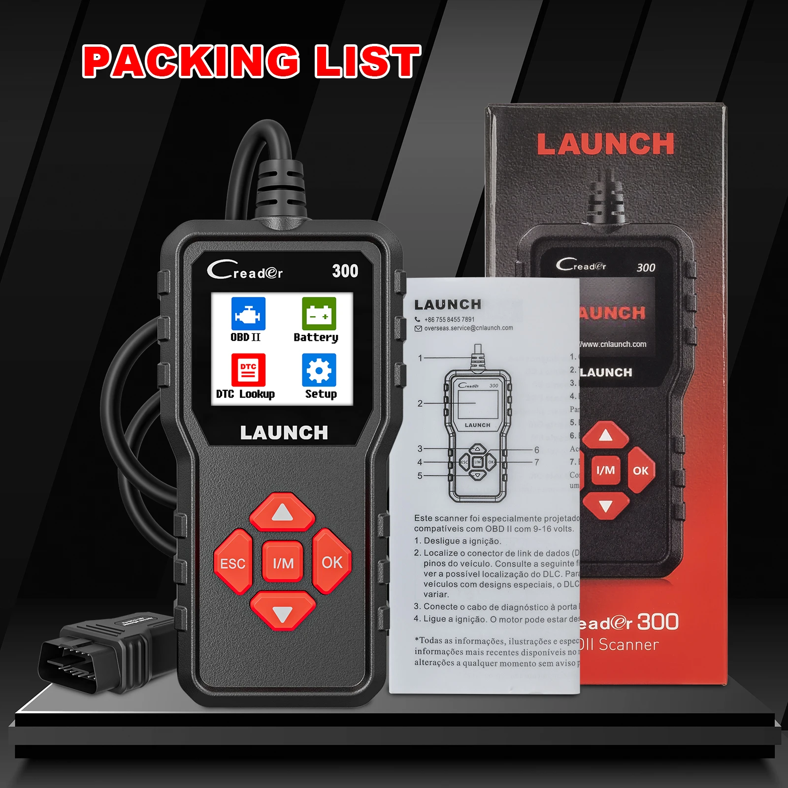 LANCHEZ X431 CR300 OBD2 scanner peut lecteur de code automatique 