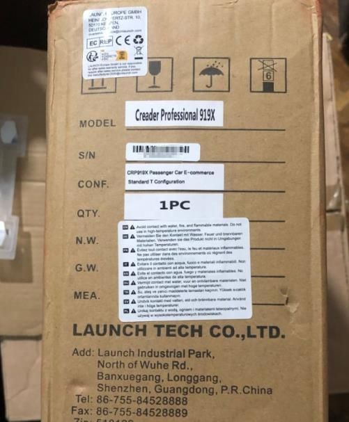 Lancement du scanner OBD2 X431 CRP919X