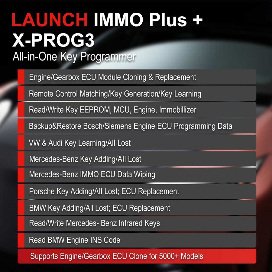 LAUNCH X431 IMMO PLUS Programmateur clé