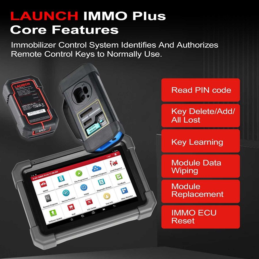  LAUNCH X431 IMMO PLUS Programmateur cl&eacute; 