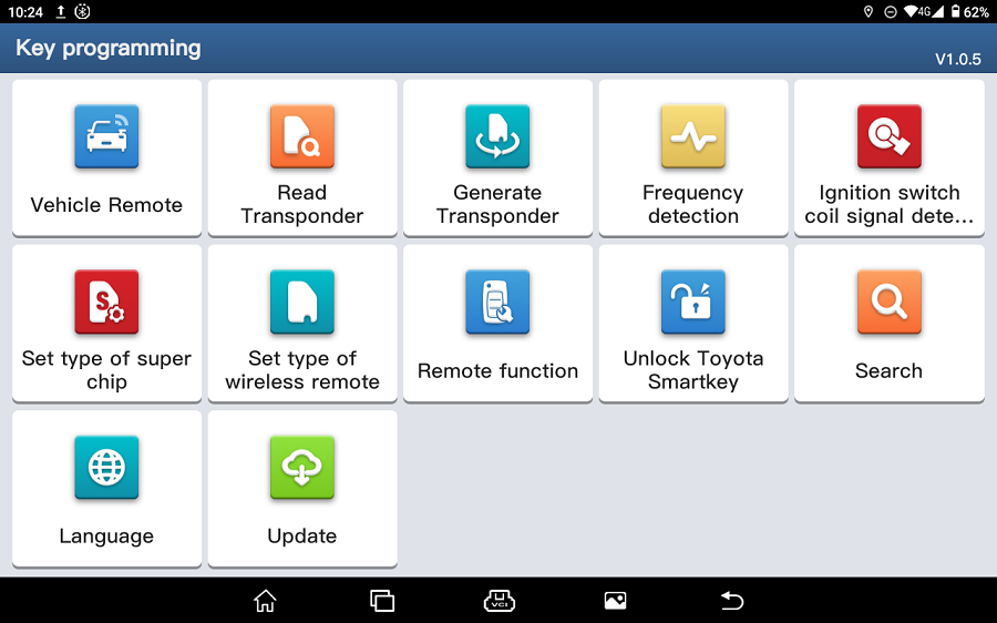 Lancement de x431 Key programmer Remote Maker