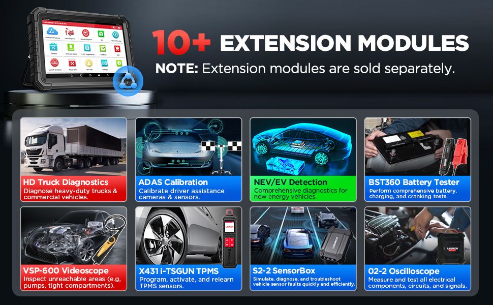 LAUNCH X431 PRO3S+ Elite Scan bidirectionnel tout-en-un T