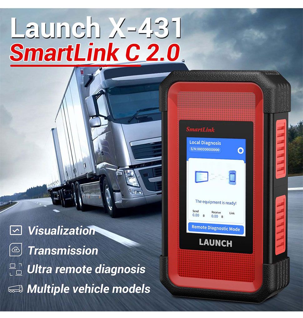 Lancement du module de camion lourd X-431 SmartLink C 2.0