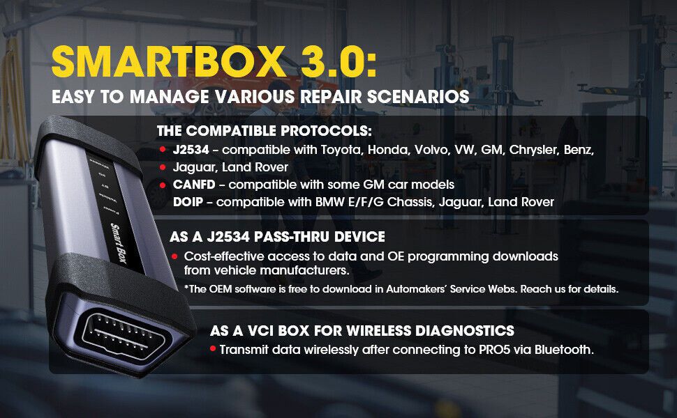 Démarrage x431 pro5 Smart Box 3.0