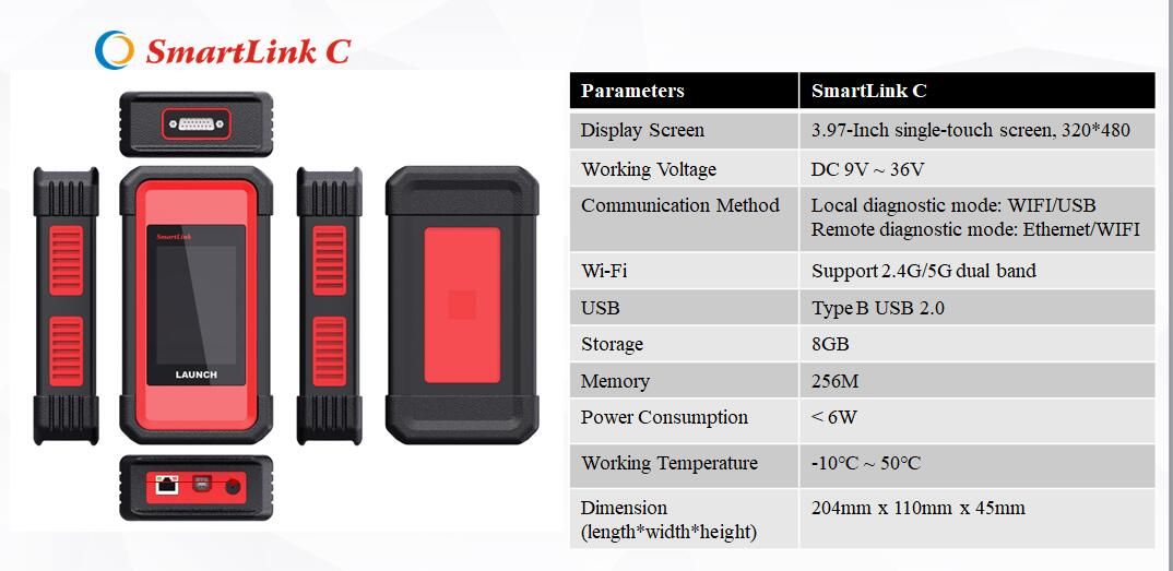 Lancer le dispositif de diagnostic à distance SmartLink C V2.0