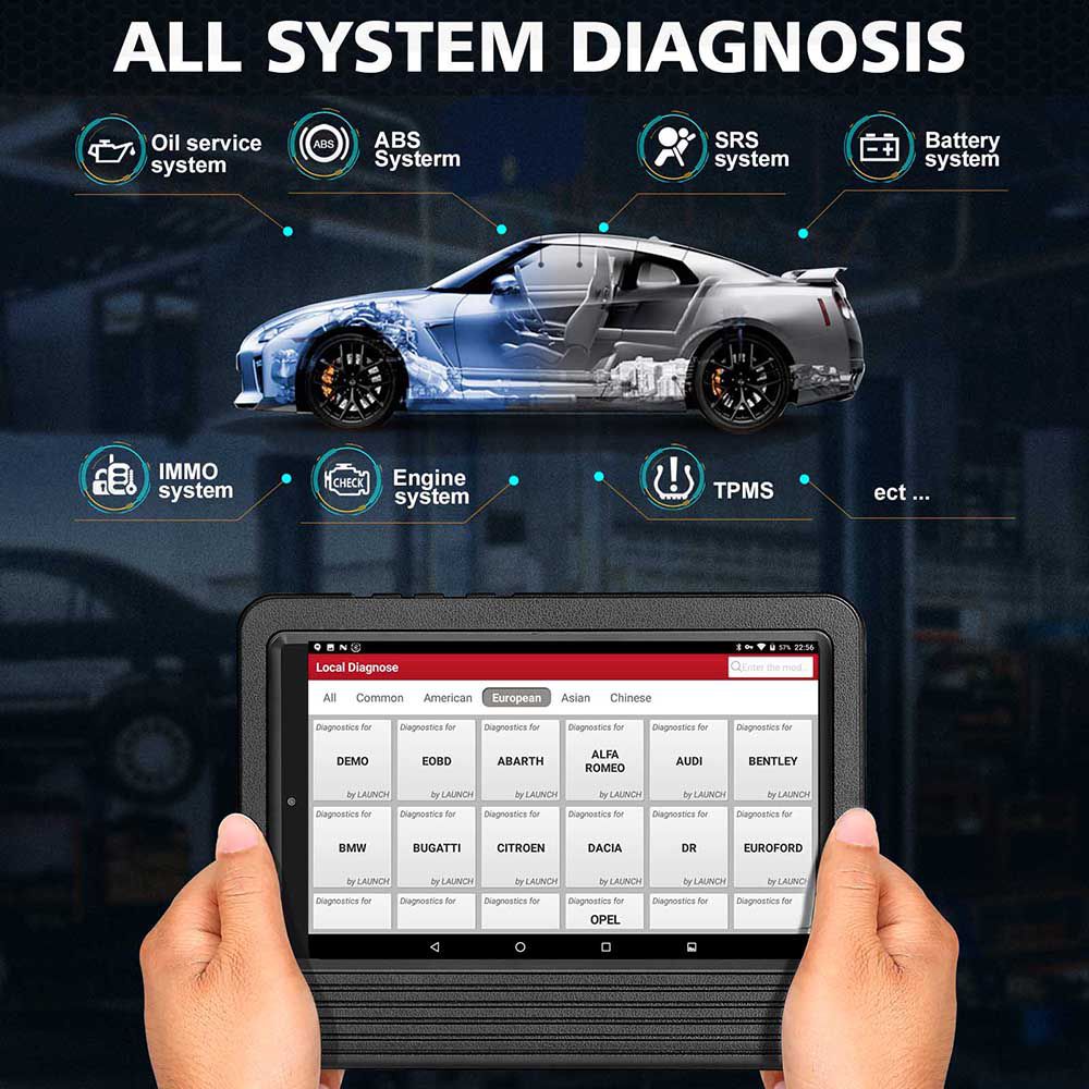 LAUNCH X431 V V4.0 tout le diagnostic du système