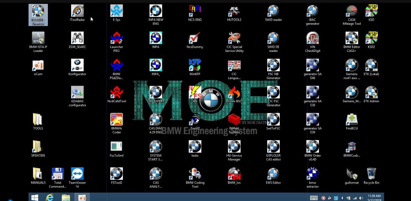 MOE BMW all Engineering System 60 logiciel pour BMW