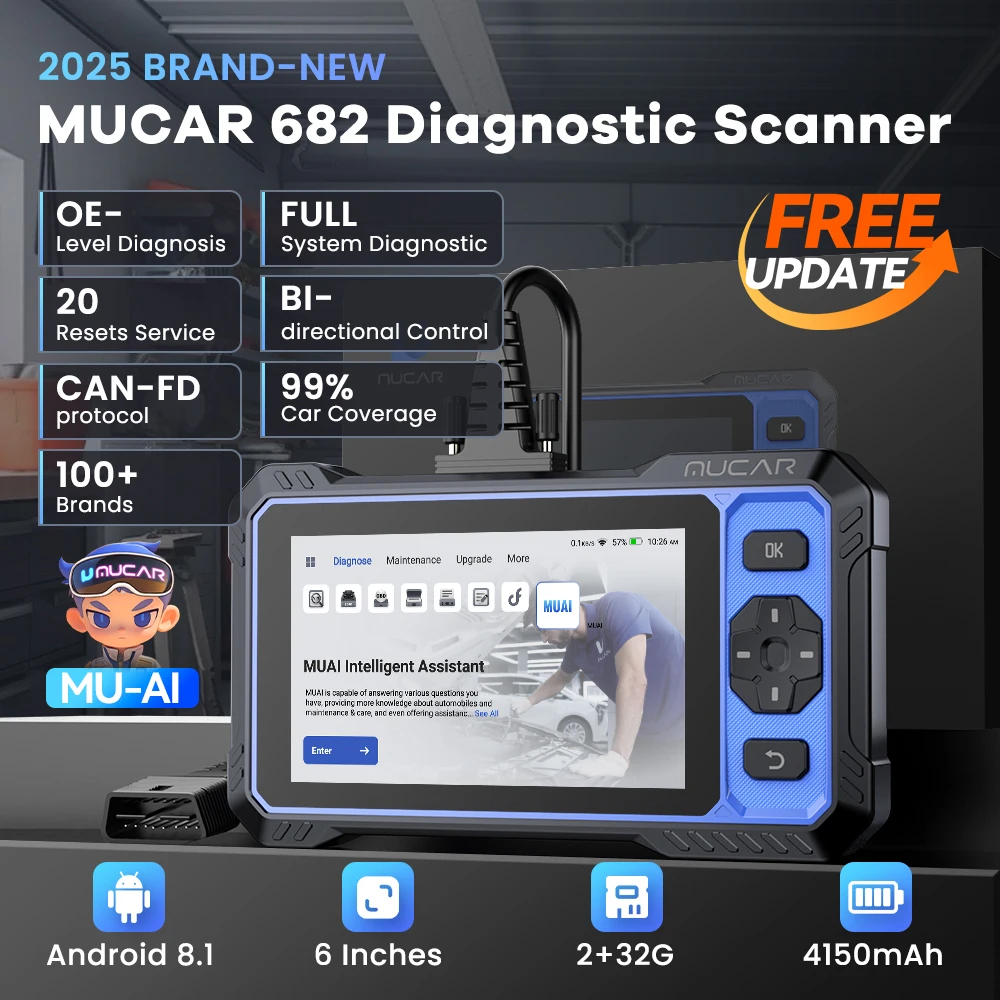 MUCAR 682 Outil de diagnostic automobile assist&eacute; par IA
