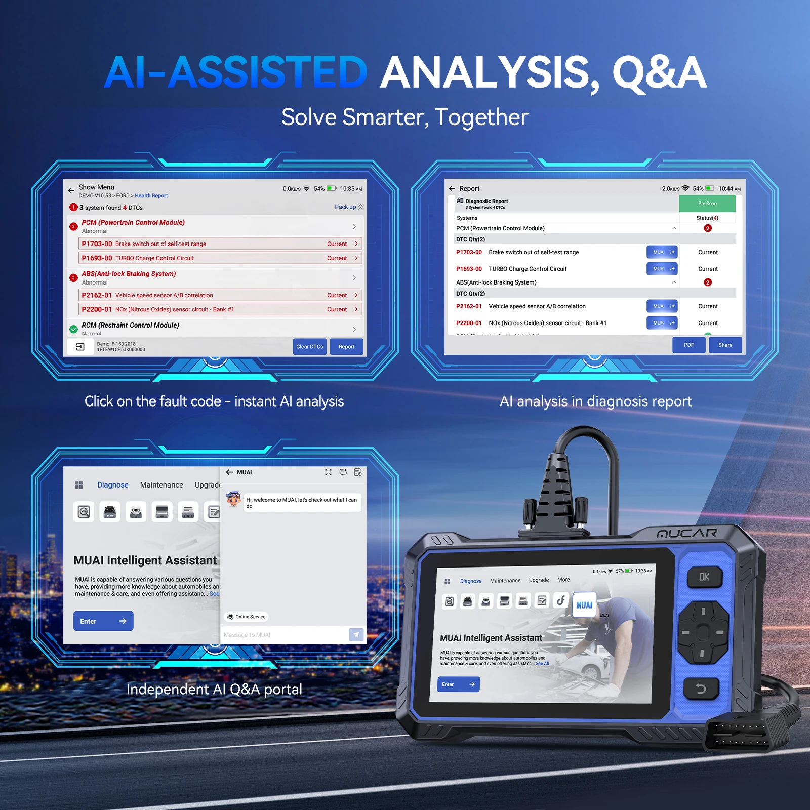 MUCAR 682 Outil de diagnostic automobile assist&eacute; par IA