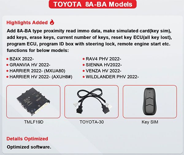OBDSTAR FP-30 c&acirc;ble Toyota-30 V2 