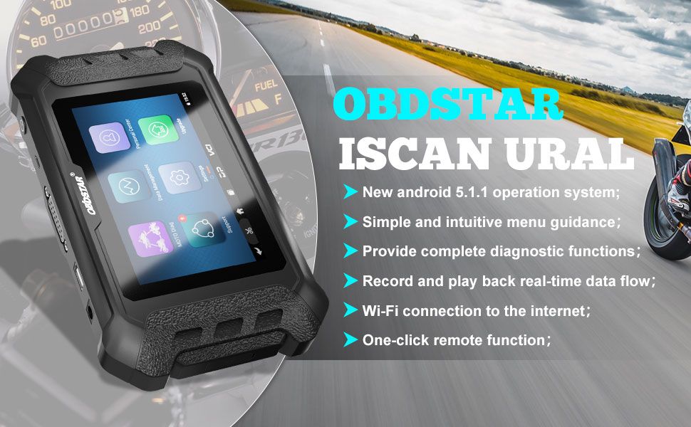 OBDSTAR ISCAN URAL diagnostic intelligent de moto aussi