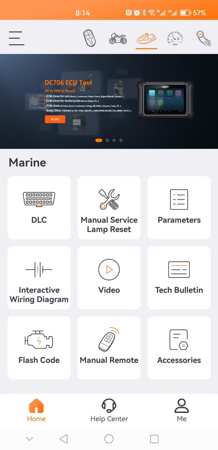 Scanner de diagnostic marin OBDSTAR ISCAN pour Hidea 