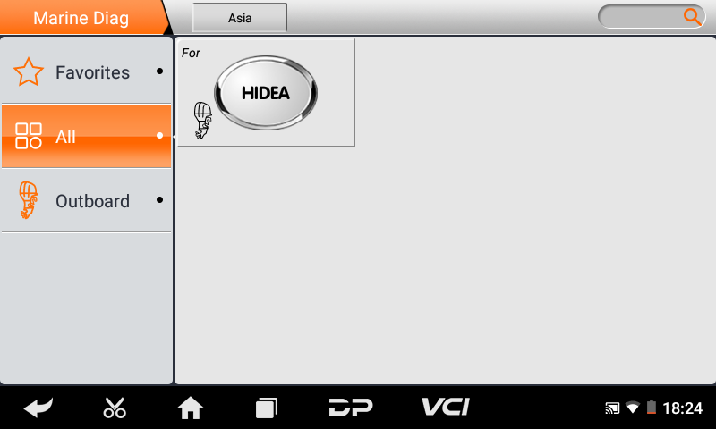 Scanner de diagnostic marin OBDSTAR ISCAN pour Hidea 
