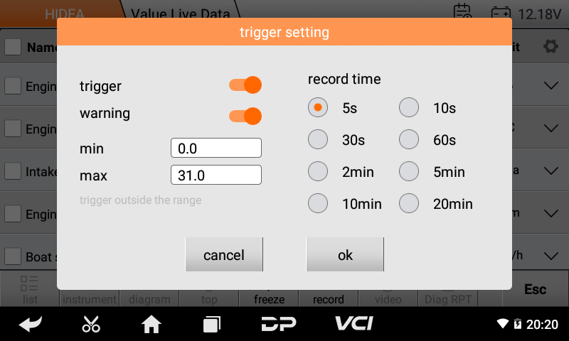 Scanner de diagnostic marin OBDSTAR ISCAN pour Hidea 