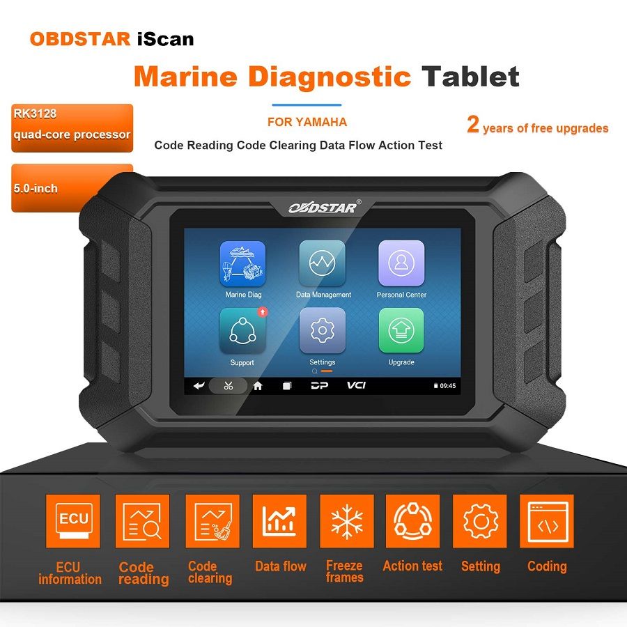 Tablette de diagnostic marine OBDSTAR iScan YAMAHA