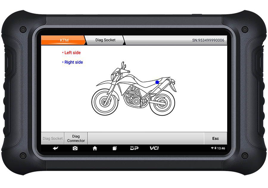 Obdstar ms70 nouvelle génération Smart moto scan