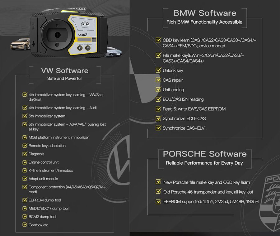 Xhorse VVDI2 Logiciel complet