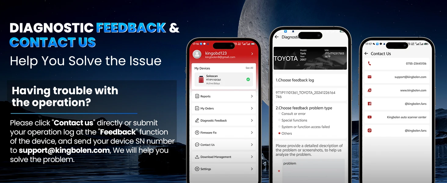 Outil de diagnostic automatique système complet SOLOSCAN