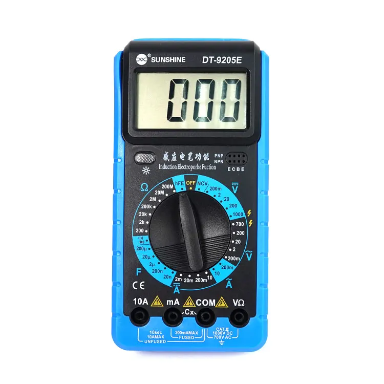 Multimètre numérique SUNSHINE DT-9205E