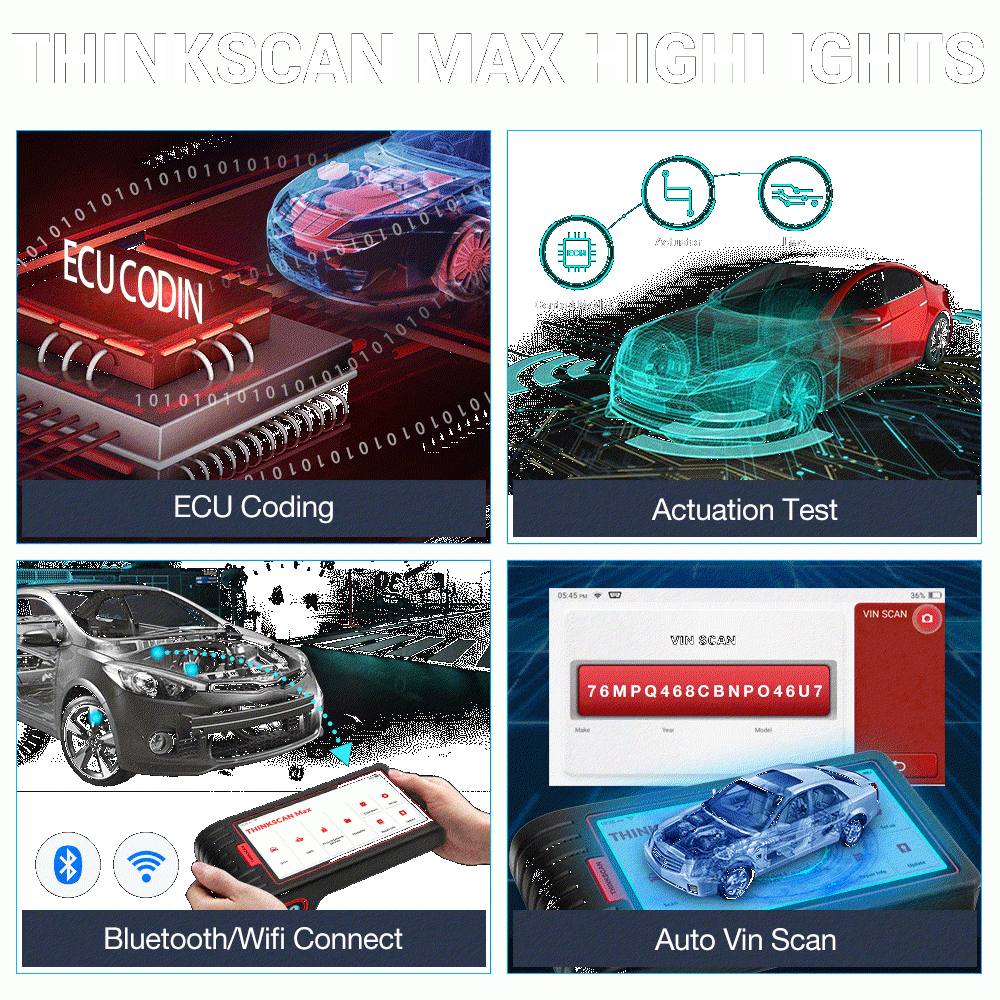 Thinkcar thinkscan Max système complet OBD2 Diagnostic Scan