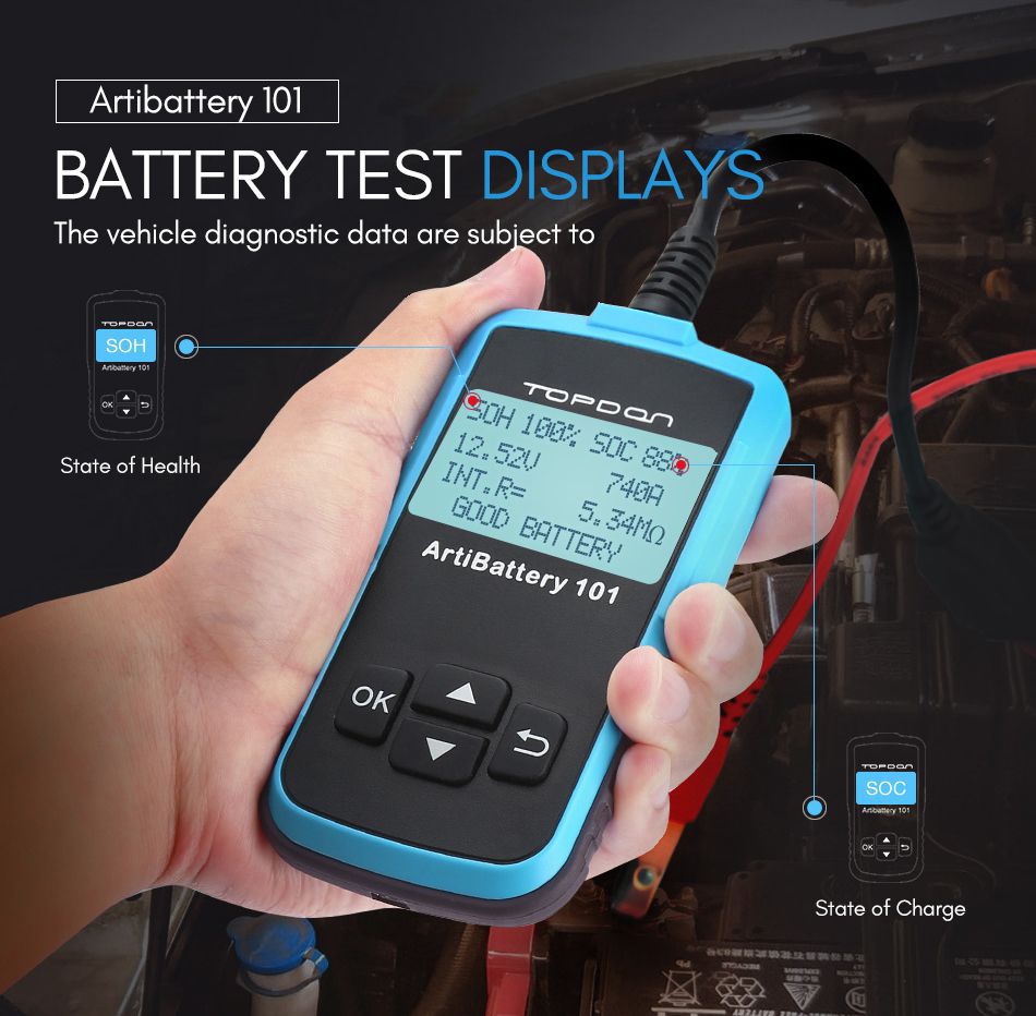 Topdon ab101 testeur de batterie automobile