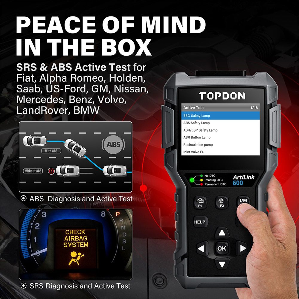 Topdon artilink600 OBD2 Automotive Diagnostic tool