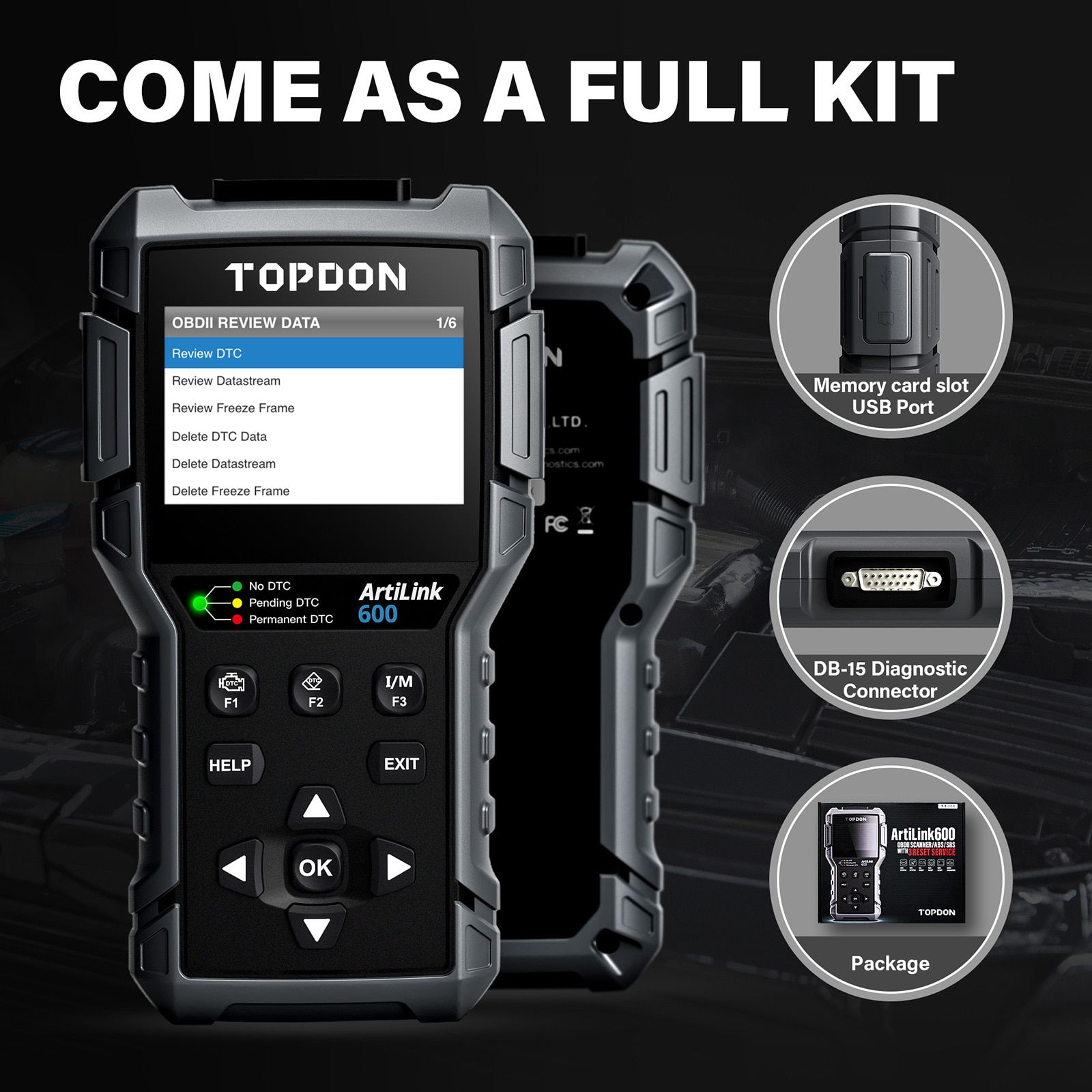 Topdon artilink600 OBD2 Automotive Diagnostic tool