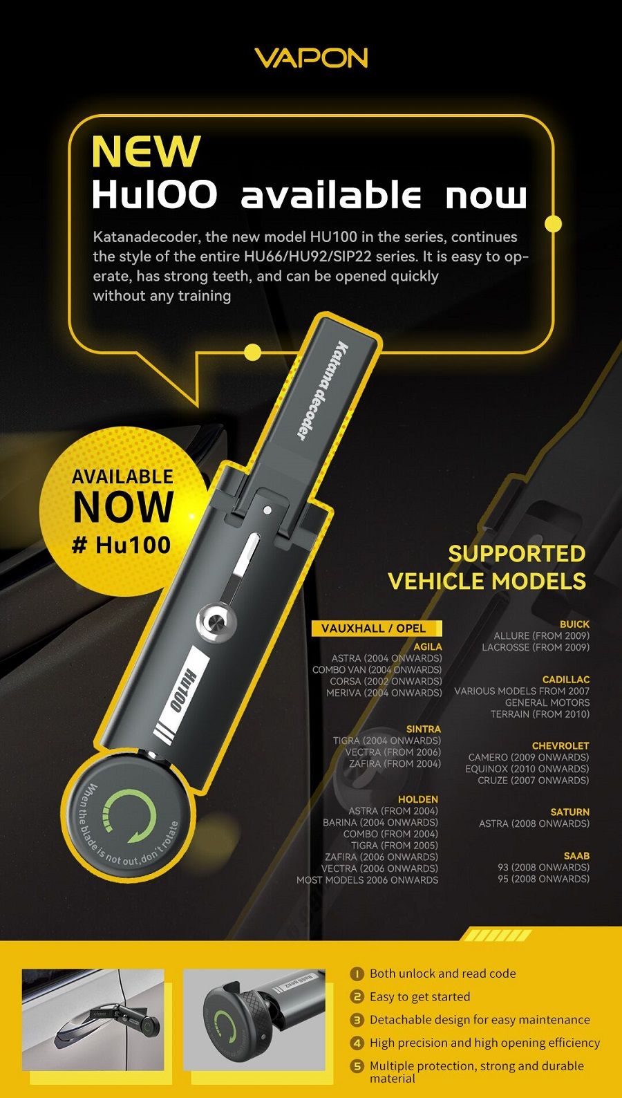 Décodeur VAPON Katana HU100