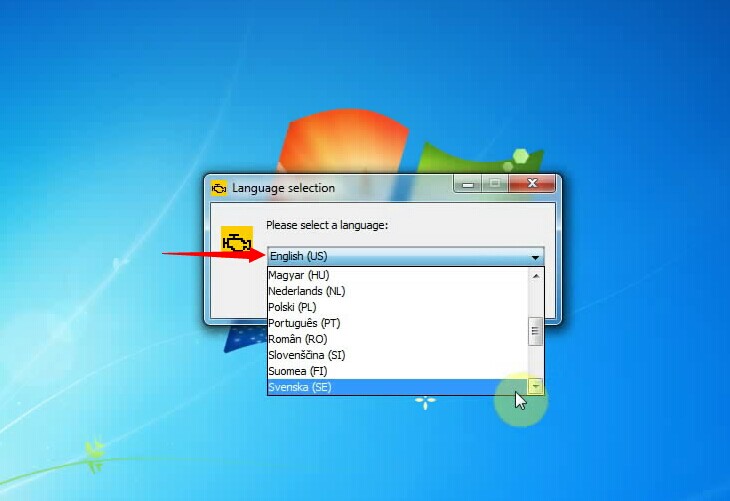 Langue Sélectionner Affichage 1