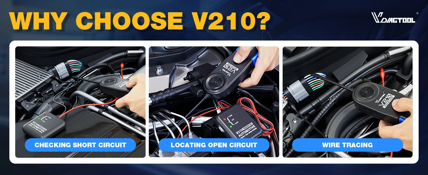 Testeur de circuit automobile VDIAGTOOL V210