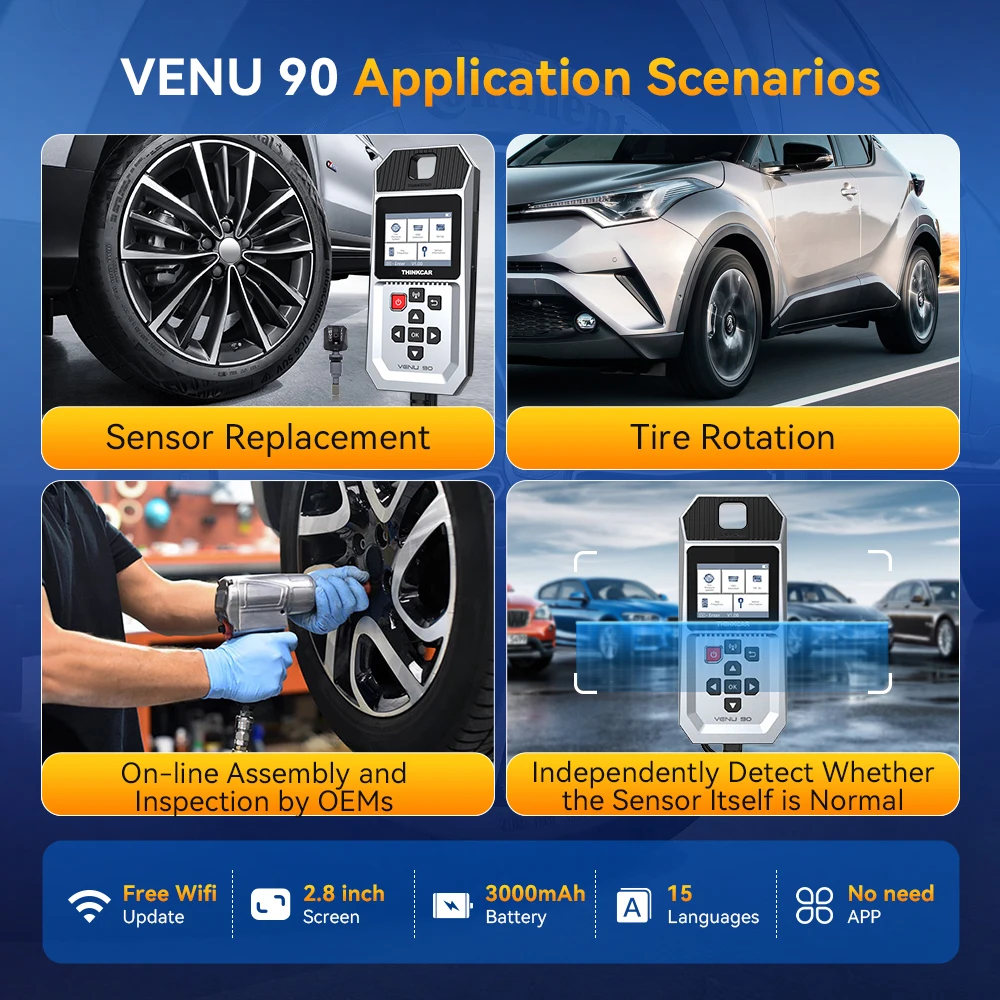 Outil de pression pneumatique VENU 90 TPMS