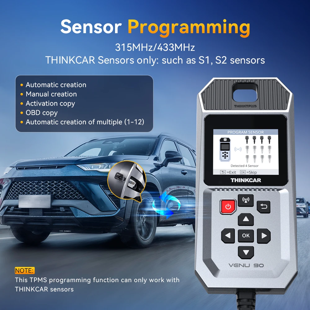 Outil de pression pneumatique VENU 90 TPMS