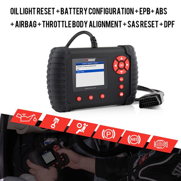 VIDENT iLink450 ABS & SRS réinitialisation /DPF/Configuration de la batterie