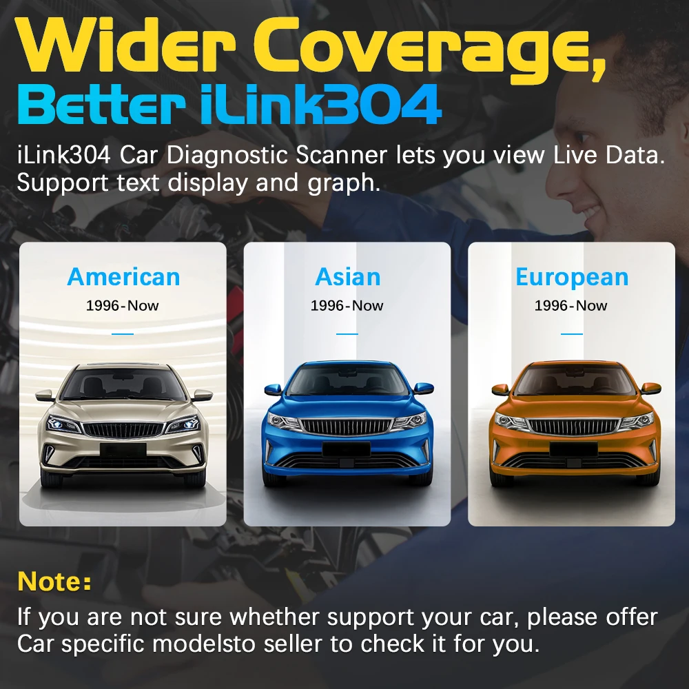 Vident ILink304 OBD2 scanner automobile