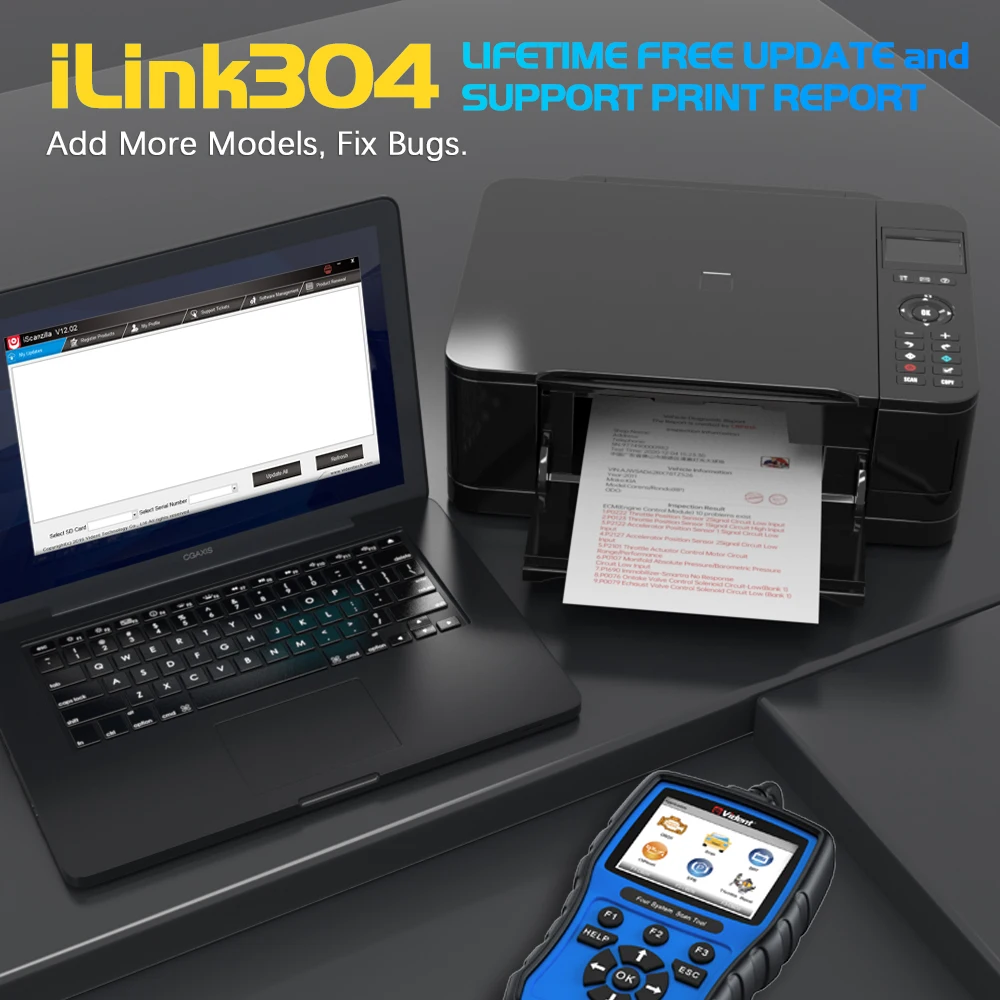Vident ILink304 OBD2 scanner automobile