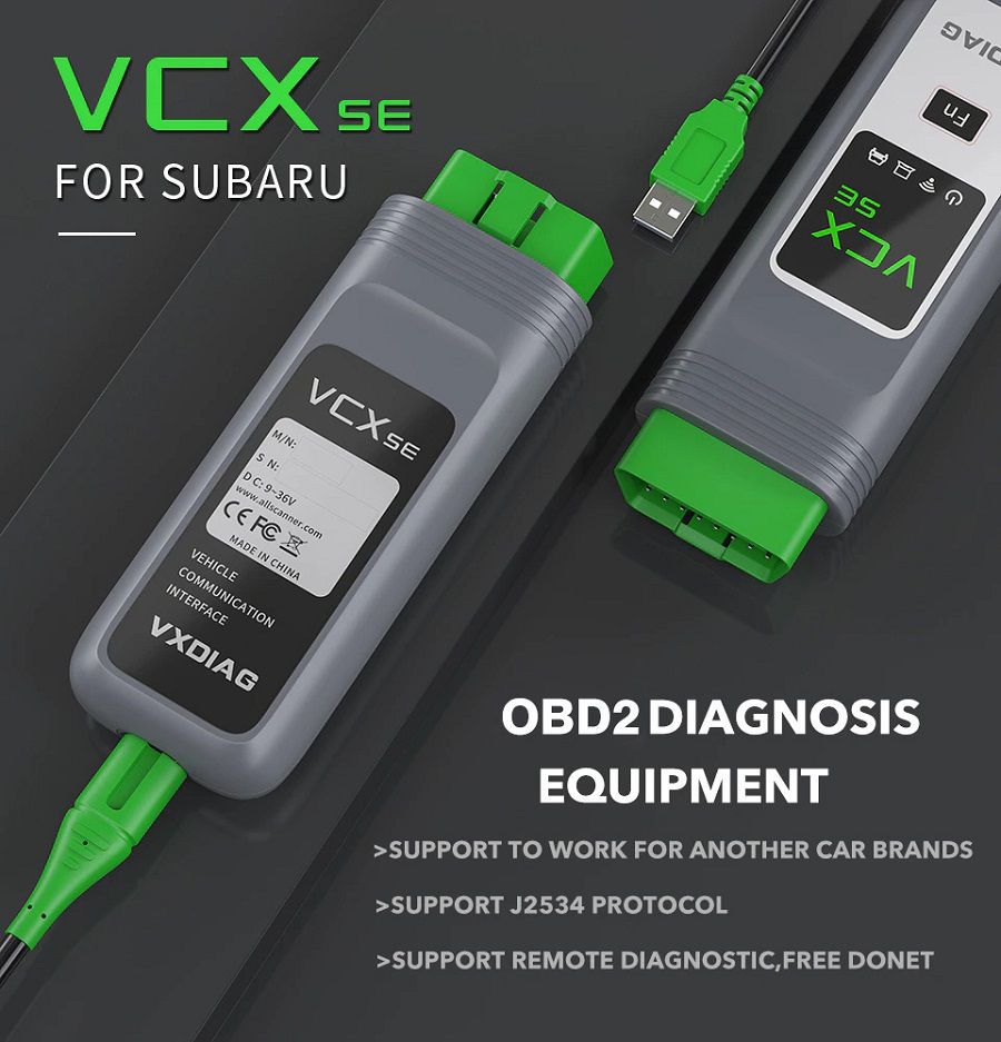 Vxdiag vcx se pour outil de diagnostic OBD2 Subaru
