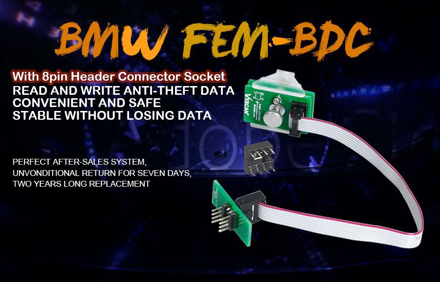 Adaptateur vxscan - 8pin BMW FEM - BDC 95128 / 95256 puce lecteur de données antivol