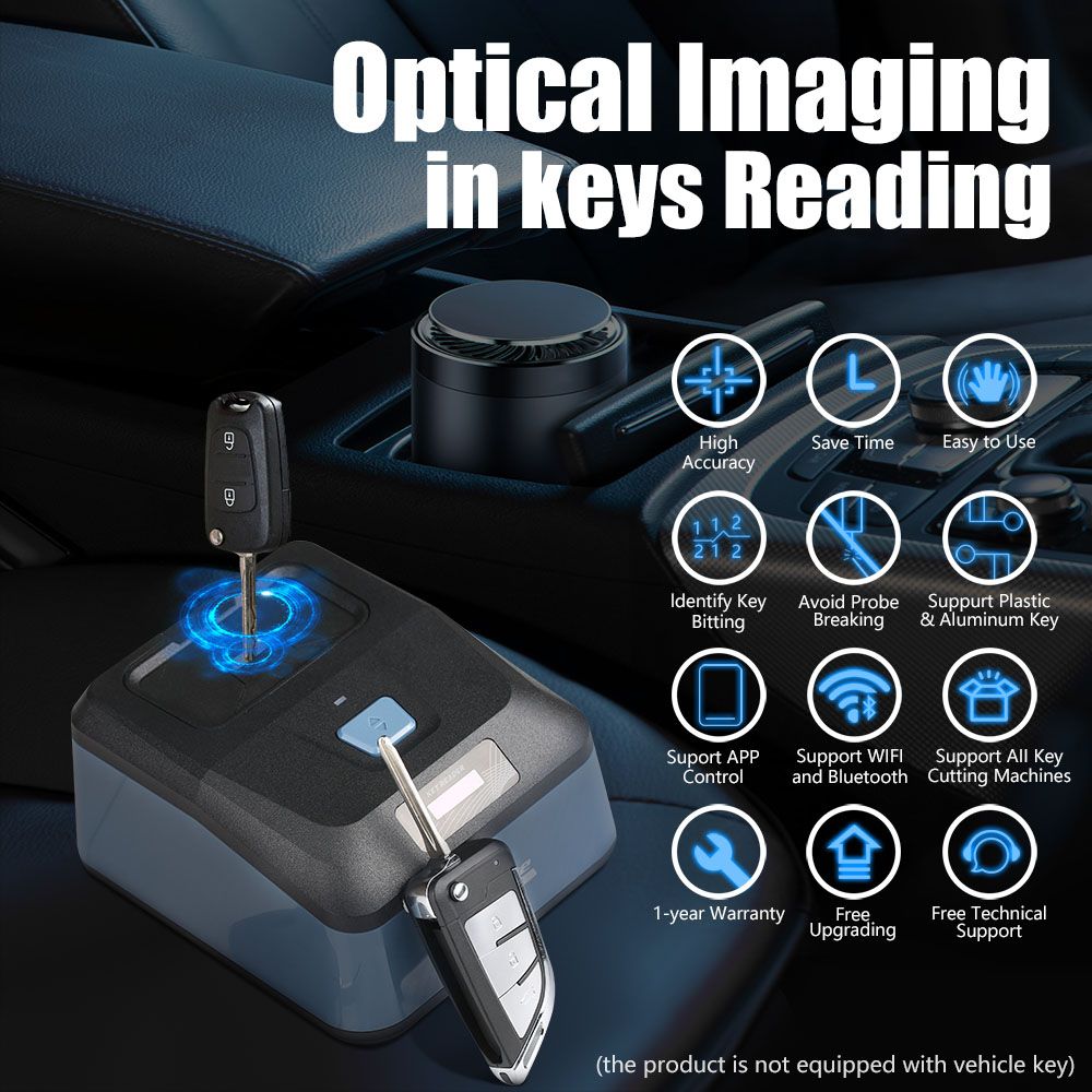  Xhorse Key Reader Blade Skimmer Device d'identification de cl&eacute;