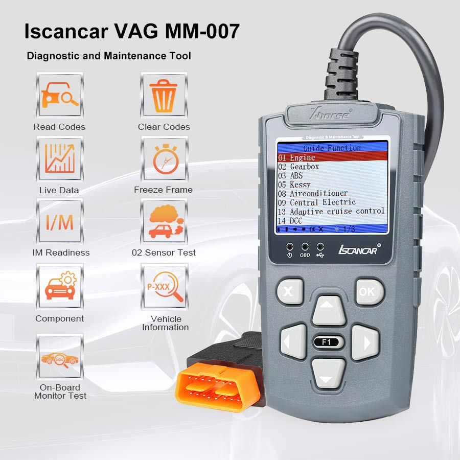 Xhorse Iscancar VAG-MM007 Diagnostique et entretien aussi