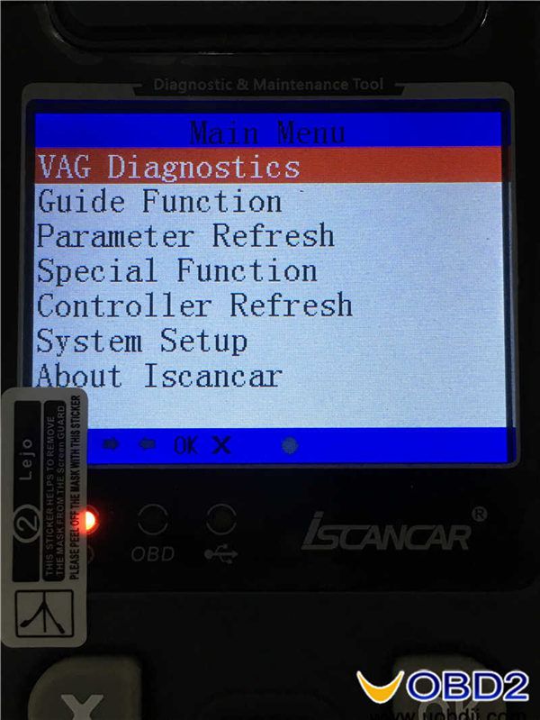 xhorse iscancar menu principal